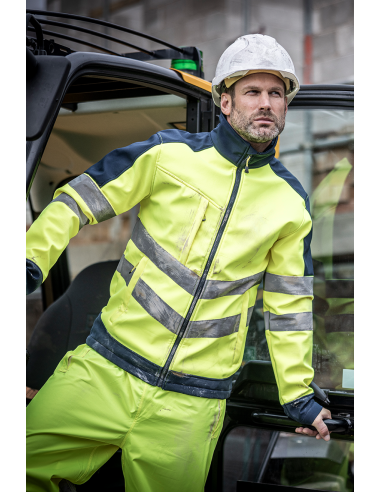 R-RETRA625-HI-VIS PRO 3 LAYER SOFTSHELL